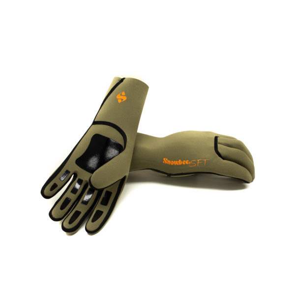 Technology behind the SFT Waterproof Neoprene Gloves Seams are Butt Glued and Blind Stitched, making the glove waterproof with the added warmth of Neoprene. 