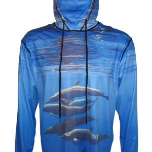 Porpoises Graphic Hoodie hiking and beach apparel