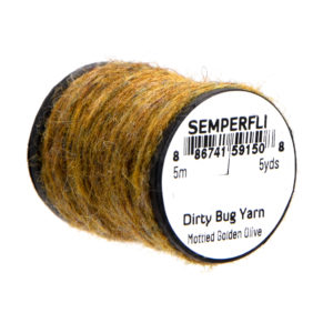 Put a Touch on a Crab or Shrimp Mottled Golden Olive Dirty Bug Yarn