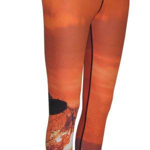 Sunset Surfer Graphic Leggings look good and offer a UPF 50 Sun Protection