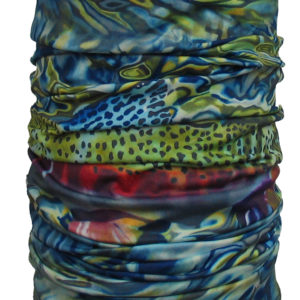 Trout Neck Gaiter of a Rainbow Trout for great Protection from the sun and wind