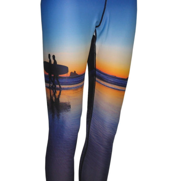 Two Surfers Graphic Leggings