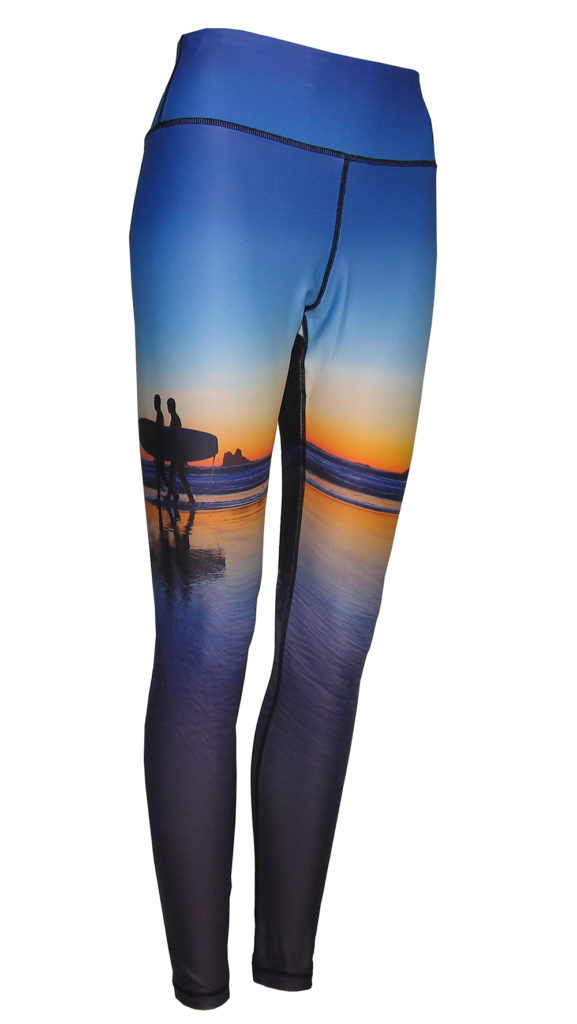 Two Surfers Graphic Leggings