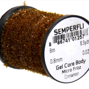 Gel Core Micro Cinnamon Makes a great under body for a transparent minnow pattern. 