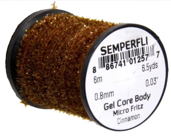 Gel Core Micro Cinnamon Makes a great under body for a transparent minnow pattern. 