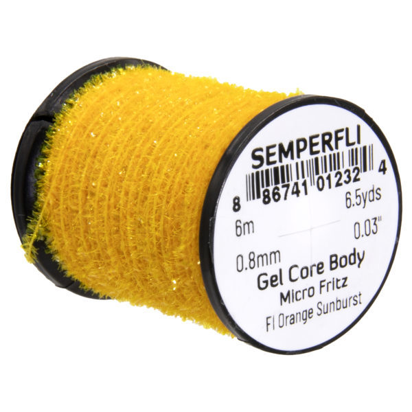 Gel Core Body Micro Fritz Fluorescent Orange Sunburst