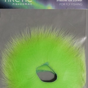 Bluewater Flies to Muskie Flies Chartreuse Green Finnraccoon Zonker Strips