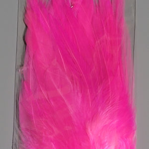 Fish Hunter Florescent Bubble Gum Pink UV Saddle Hackle is the Predator tie a fly and fish it, To your Success.