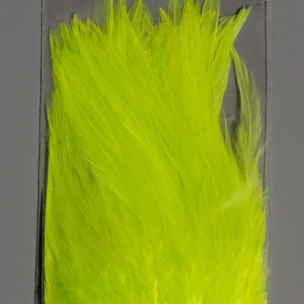 Florescent Yellow Chartreuse UV Saddle Hackle