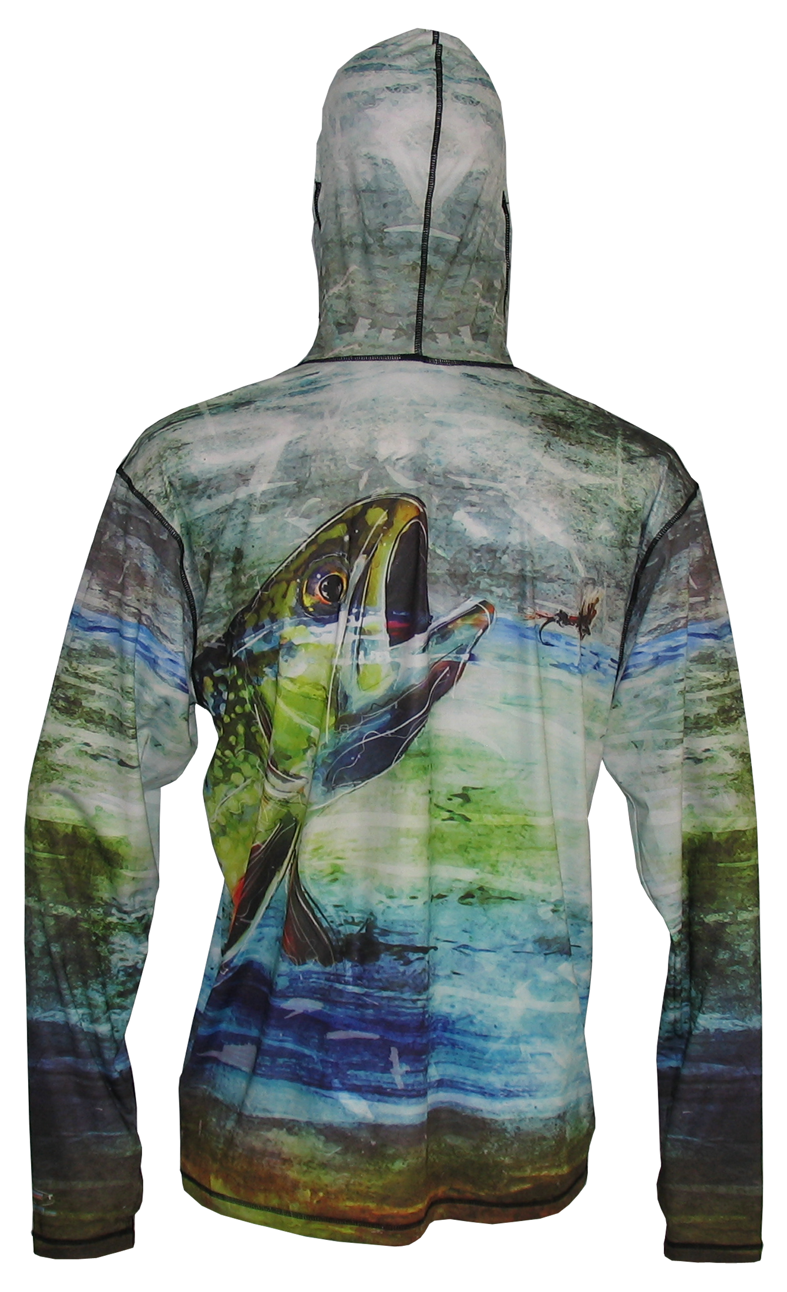 Fishing Hoodie Green River Brown Trout