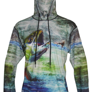 Fishing Hoodie Brook Trout front saltwater on the fly