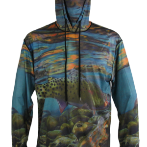 Fishing Hoodie Freestone Cutthroat front saltwater on the fly