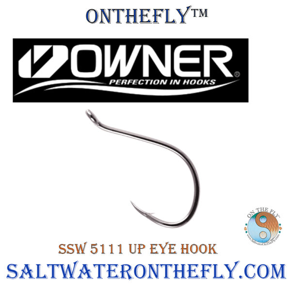 SSW 5111 Up Eye Hook is Perfect for Intruder as well as Stinger Hook on Any Streamer Tied