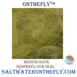 Semperfli Sub Seal Medium Olive Create Great Crabs and Shrimp Fly Patterns