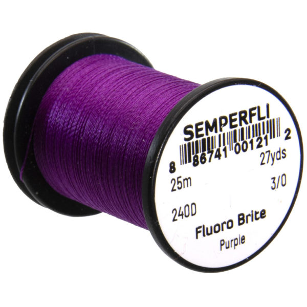 Purple Fluoro Brite Thread Saltwater on the fly