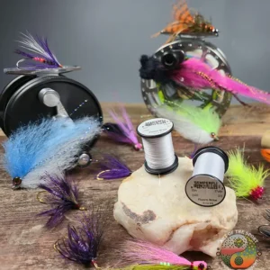 Semperfli White Fluoro Brite Thread, Saltwater on the fly.