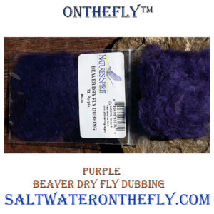 Purple Beaver Dry Fly Dubbing Saltwater on the Fly