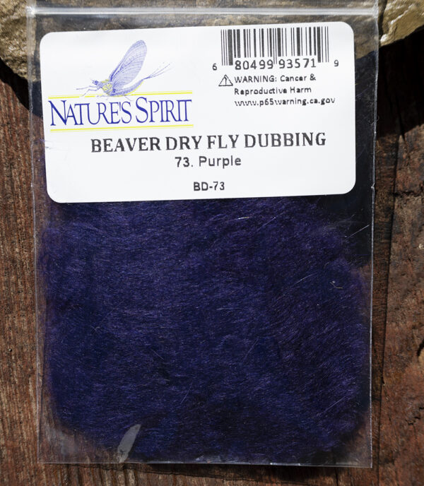 Saltwater on the Fly Purple Beaver Dry Fly Dubbing