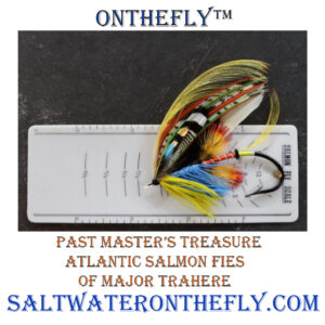 Atlantic Salmon Flies of Major Traherne Deluxe Addition Book with Boxed Fly Atlantic Salmon Flies of Major Traherne, Past Master's Treasures comes with a boxed flies tied by Satoshi Yamaoto. 