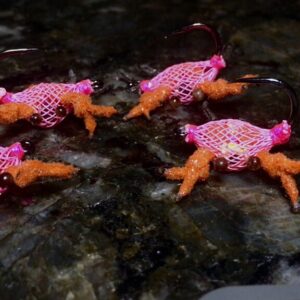 Orange Pink Flex Crab. Saltwater on the Fly is your Fly fishing Headquarter for Gear and Destination Fly Fishing Adventures