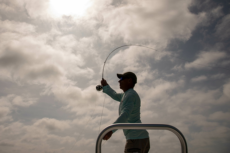 Fly Fishing in the Florida Keys from a skiff