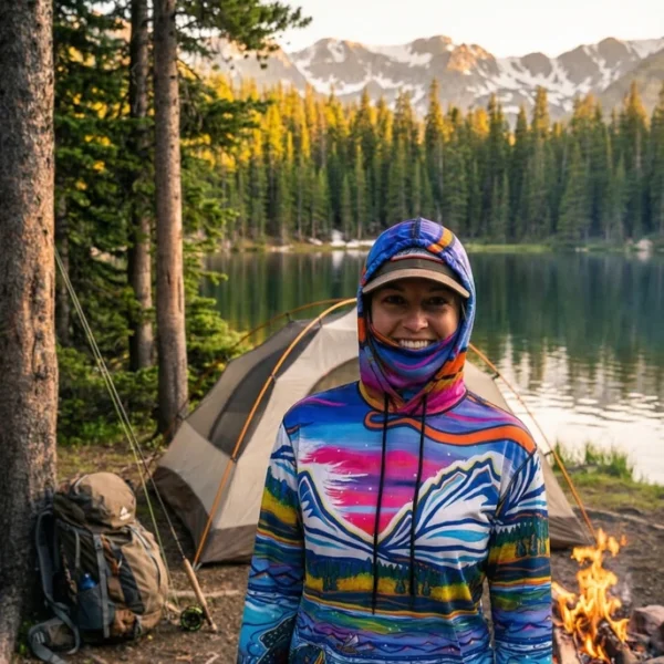 Alpine Lake Graphic Hoodie