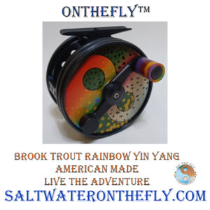 Brook Trout Rainbow Yin Yang Reels Black