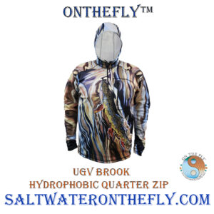 Hydrophobic UVG Brook Fishing Hoodie Offers Great Wind and Sun Protection