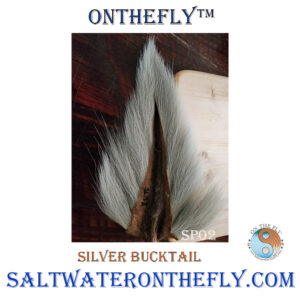 Silver Bucktail fly tying materials on Saltwater on the fly, your fly fishing experts