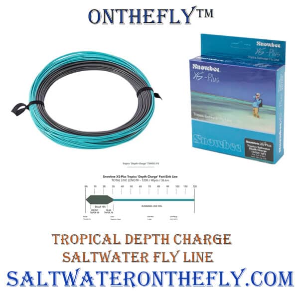 Tropical Depth Charge Saltwater Fly Line Fast Sink for surf fly fishing