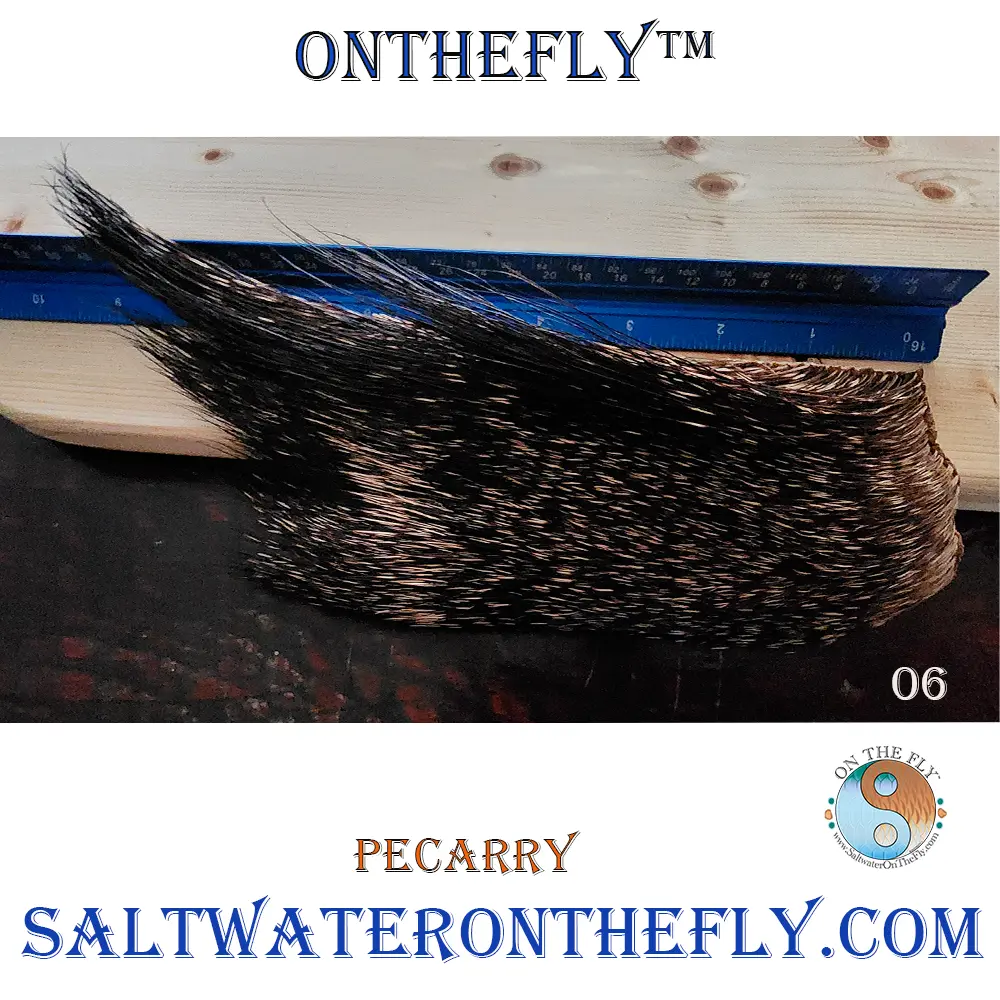 Peccary Patch 6 fly tying materials on Saltwater on the fly.com 