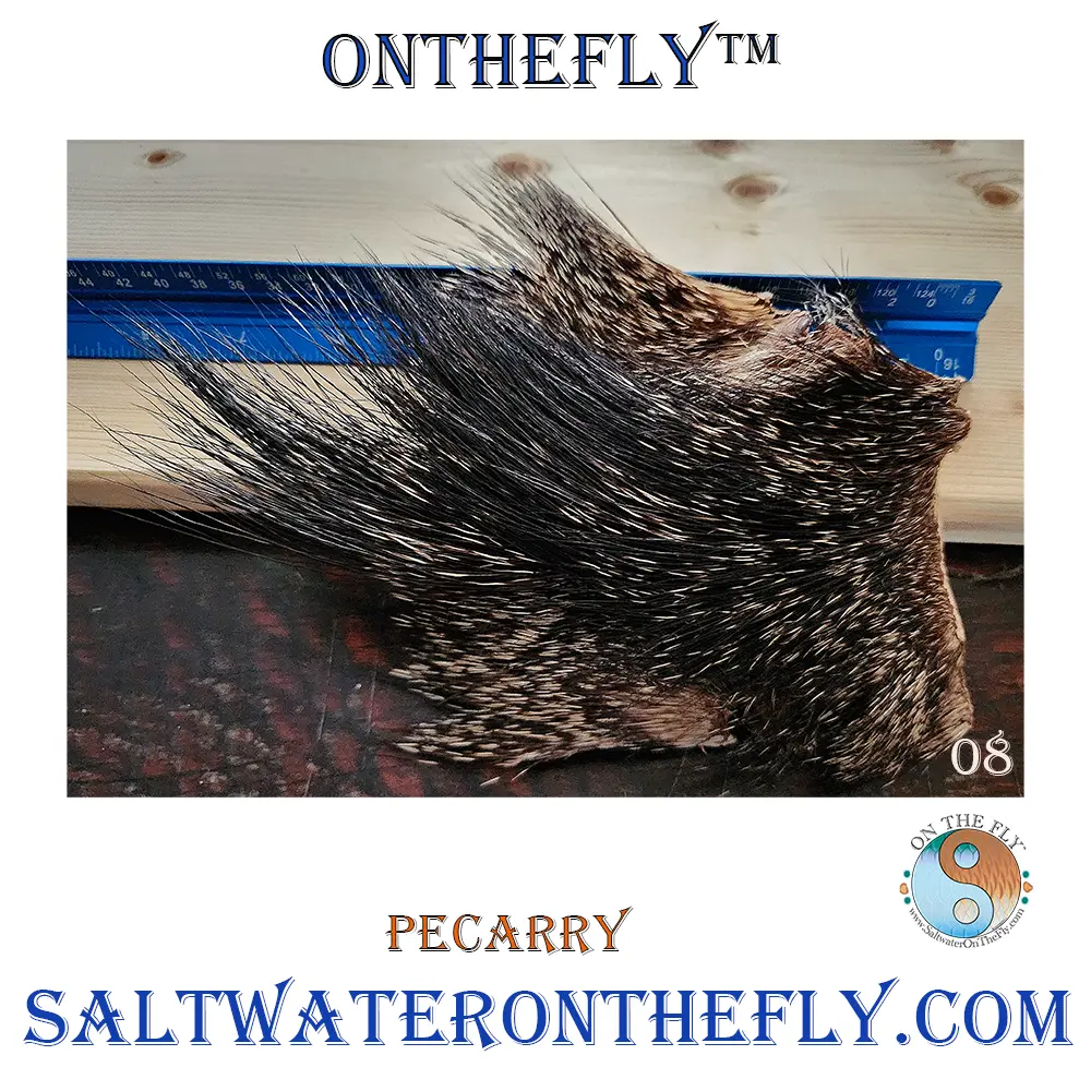 Peccary patch 8 fly tying material saltwater on the fly