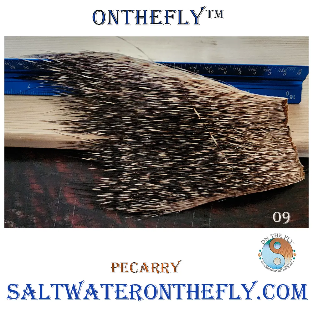 Peccary patch 9 saltwater on the fly has fly tying material