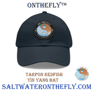 Tarpon Redfish Yin Yang Hat navy with black patch