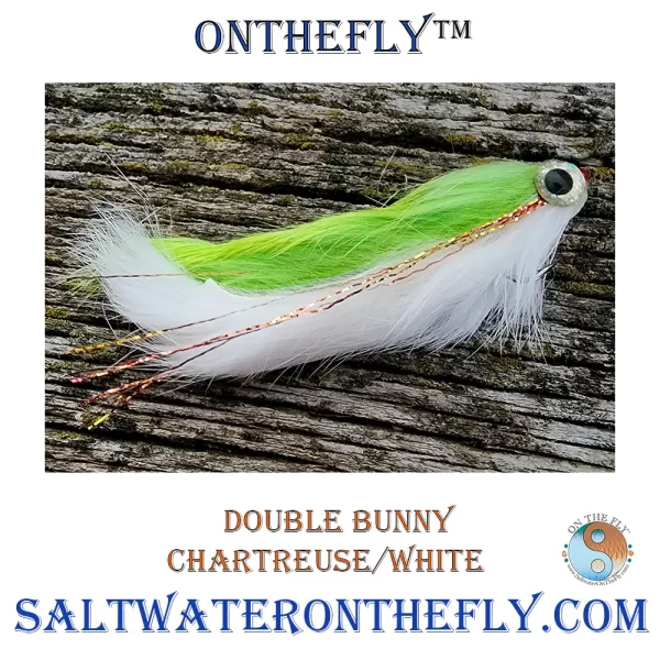 Double Bunny Chartreuse/White