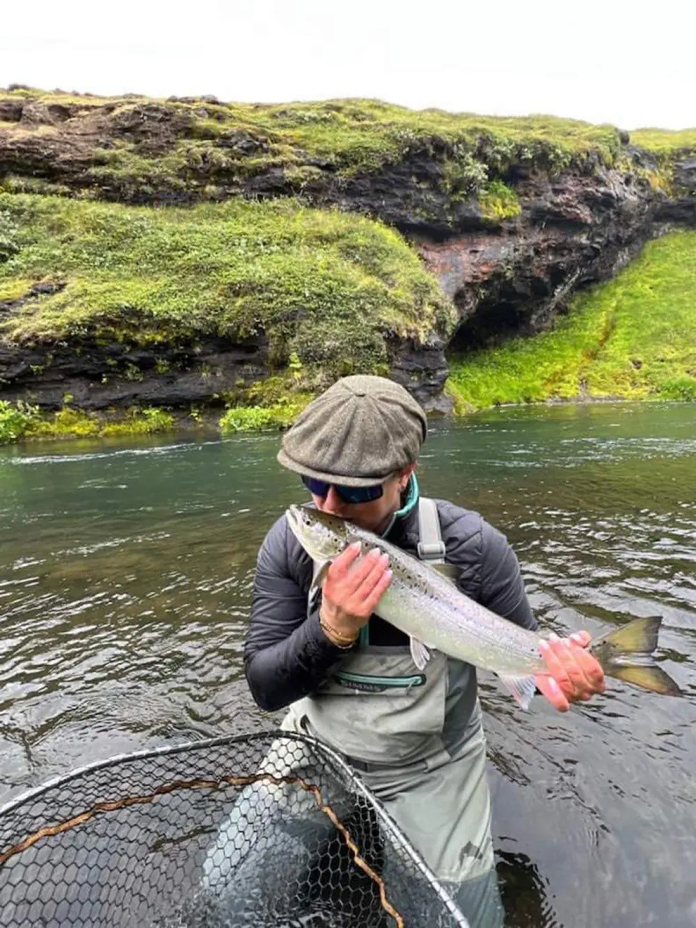 Gratitude for landing an Atlantic Salmon on Iceland