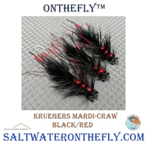 Krueger's Mardi-Craw Black-Red Mardi-Craw Fly pattern by Chris Krueger is one of those don't leave home with out patterns.