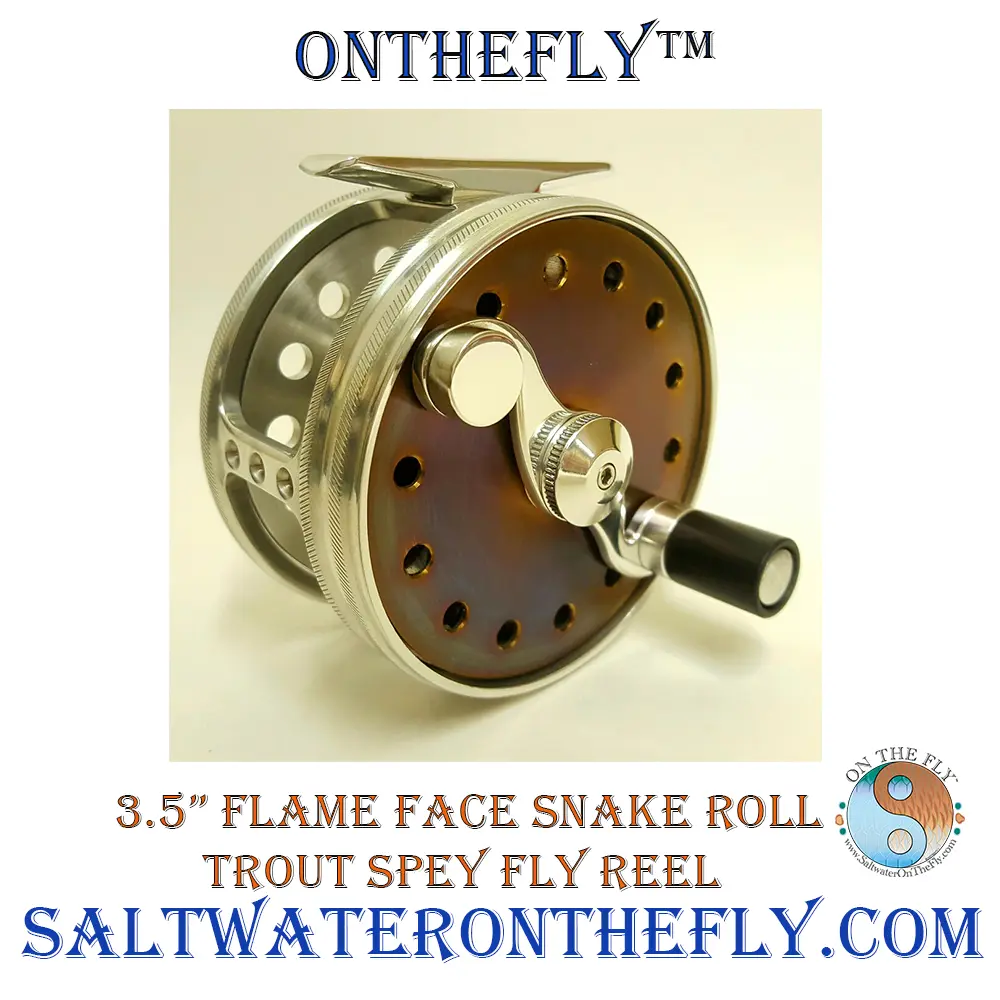 American Made Spey fly Reels, Flame Brass design