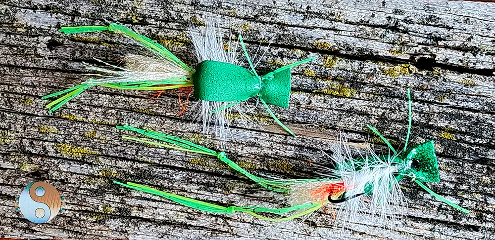 Froggy Gurgler, top water fly for Texas bass and trout