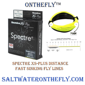 Spectre XS-Plus Distance Fast Sinking Fly Lines sink at a rate of 5 IPS.. Get down in the water column quickly to feeding predators.