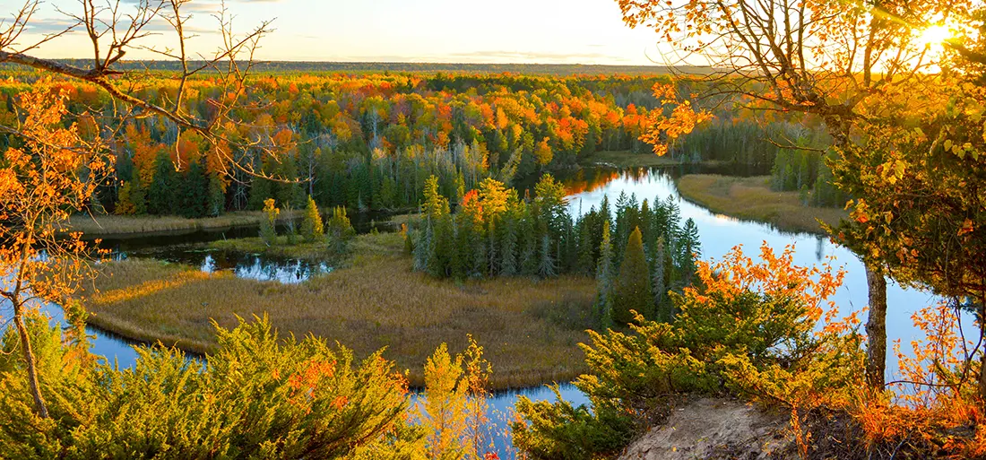 Fly Fish Michigan for Trout Steelhead Bass Pike and Muskie Winter wonderland and Sportsman's Paradise