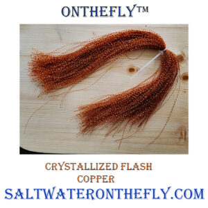 Crystallized Flash Copper Great on Stoneflies and More Tying with Flash creates a more attractive fly. Saltwater on the fly brand