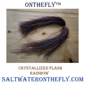 Crystallized Flash Rainbow to Enhance Any Fly Pattern Great lateral line in a predator pattern or the glow to a nymph. Saltwater on the fly product.