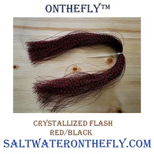 Red/Black Crystallized Flash by Saltwater on the Fly