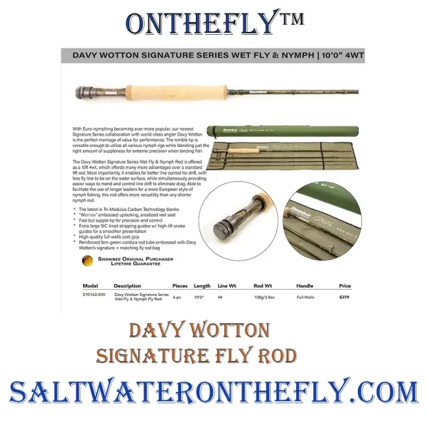 Davy Wotton Signature Fly Rod on saltwater on the fly