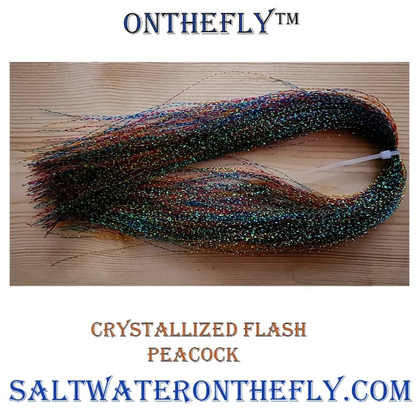 Peacock has always been a great color for attracting trout. Crystallized Flash Peacock is just the enhancement your fly pattern needs.