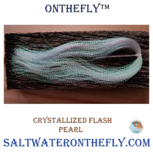 Crystallized Flash Pearl fly tying material on Saltwater on the fly