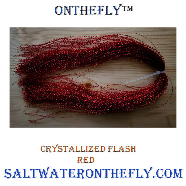 Body Material Crystallized Flash Red Or a great ribbing material. Bodies on streamers such as Spruce Flies. Fly Patterns with red crystallized flash catch
