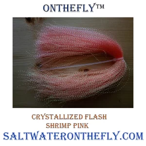 Scud Ribbing Crystallized Flash Shrimp Pink Rib a stimulator, caddis or baetis emerger patterns, Lateral lines on saltwater baitfish patterns