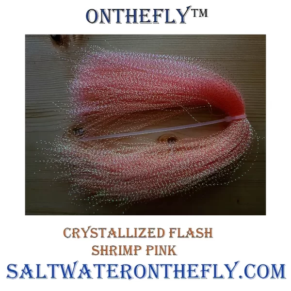 Scud Ribbing Crystallized Flash Shrimp Pink Rib a stimulator, caddis or baetis emerger patterns, Lateral lines on saltwater baitfish patterns